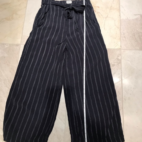 Wilfred Pinstripe Faun Wide-Leg Pant - Picture 14 of 16